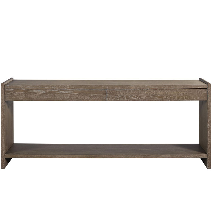 Élégante table de canapé avec deux tiroirs, parfaite pour le rangement et la présentation dans le salon, rehaussant à la fois la fonctionnalité et l'esthétique.