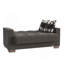 Causeuse convertible avec rangement Primenest Zenaero Collection, chenille grise-480887347