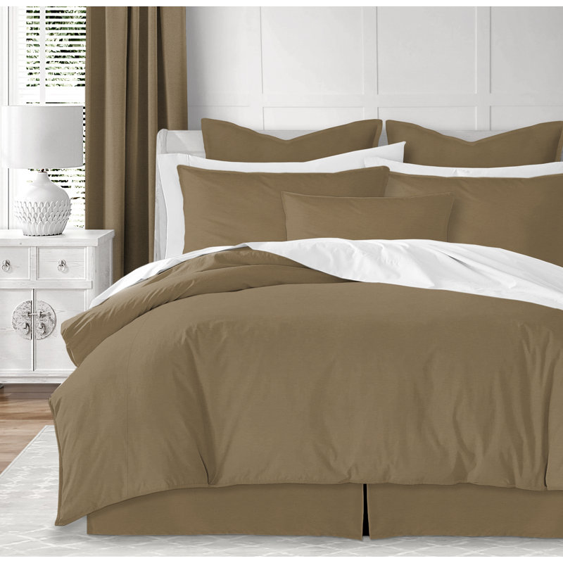 Eastport Twill Cotton Coverlet Set, King Coverlet + 2 Shams, Red