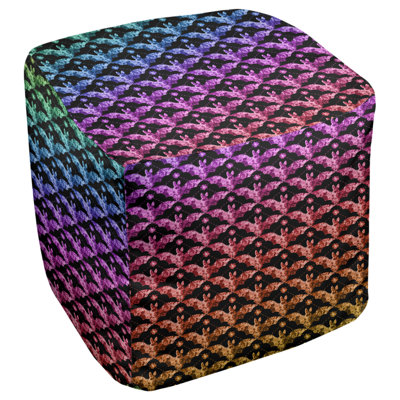 Repose-pieds cube à roussettes Leffel