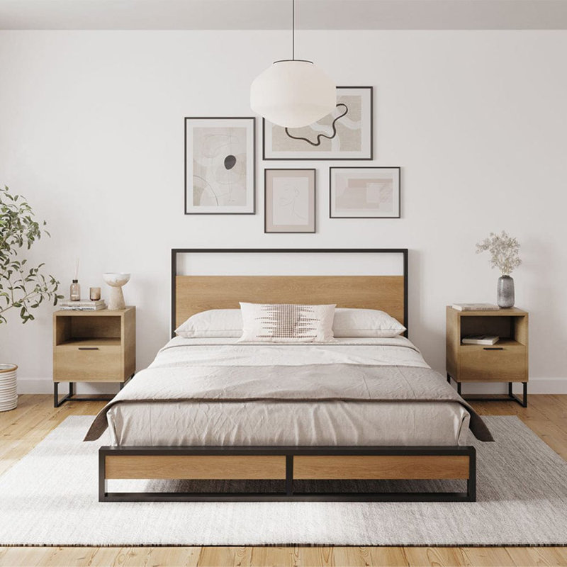 Rumi Metal Bed, Kingsize (5')