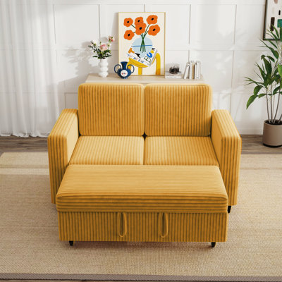 Canapé convertible multifonctionnel 2-en-1 pour les petits espaces de salon