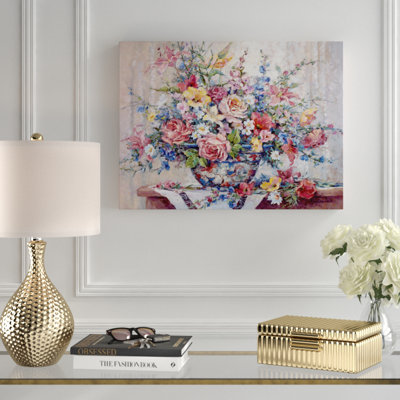 « jardin gloire », reproduction de peinture à l’acrylique sur toile tendue