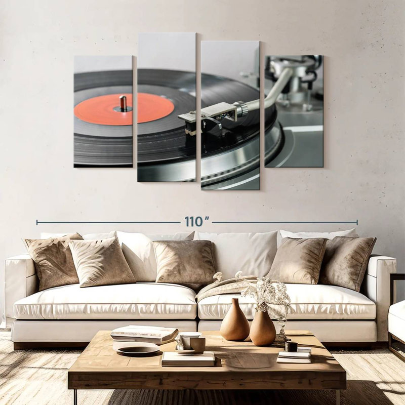 Abarca Vinyl Record Player, 54" H x 84" W