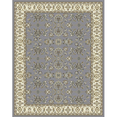Tapis gris / olive Fanelli