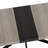 Extendable Rectangular Dining Table, Retro Rectangular Dining Table,Black Fine Sand Cross Iron Foot Base Dining Table, With Storage Box.