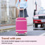Ensembles de valises rigides avec sacs Valise légère à roulettes doubles avec verrou TSA