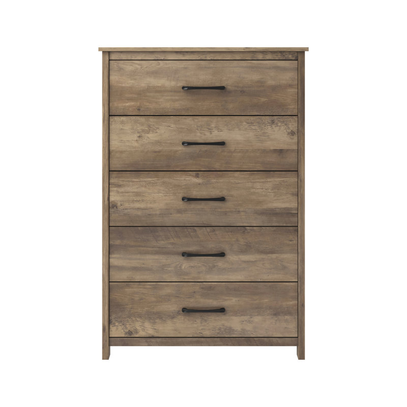Allysyn 5 Drawer Dresser, Knotty Oak