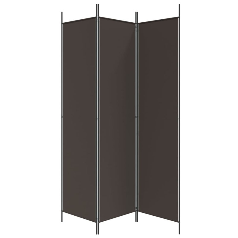 Kasimir Folding Room Divider, Brown, 200cm H x 150cm W, 3
