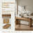 62" Long Wood Rectangle Console Table