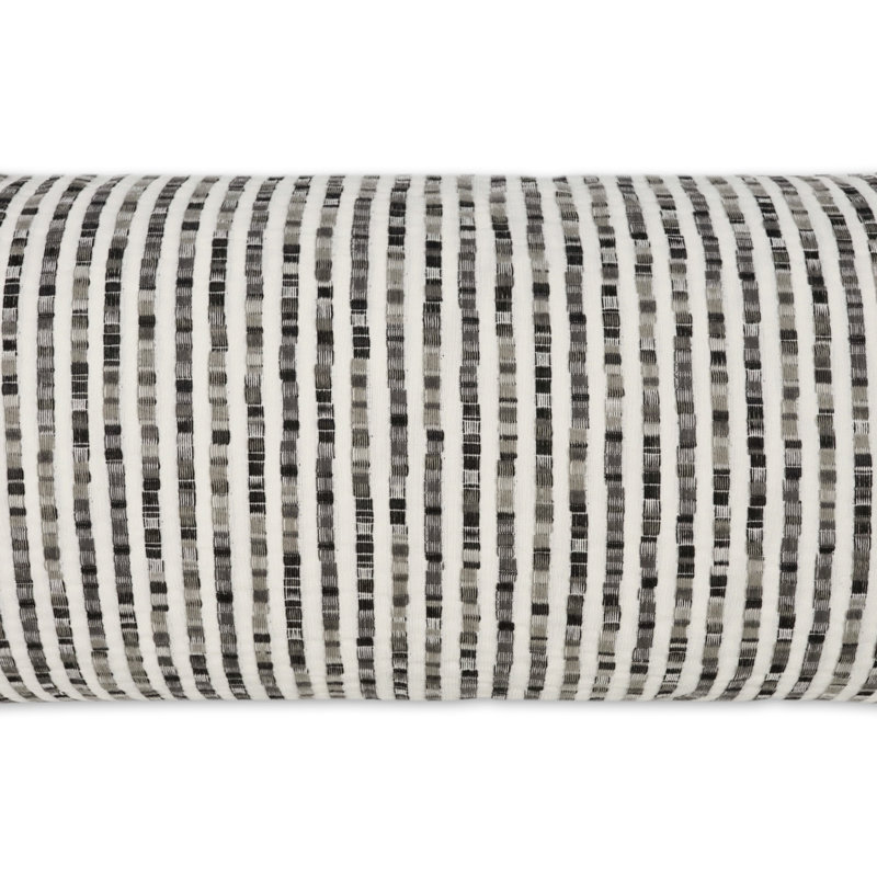 Lonny Throw Pillow, Domino, Rectangle 12"H x 24"W