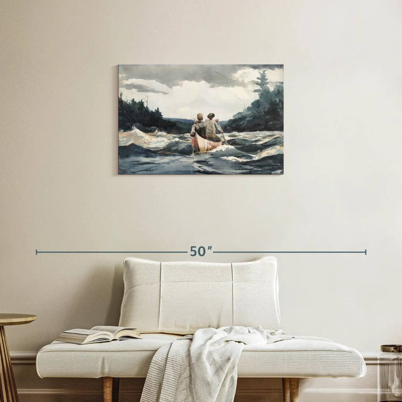 Mehar Canoe In Rapids, H 20 po x l 30 po