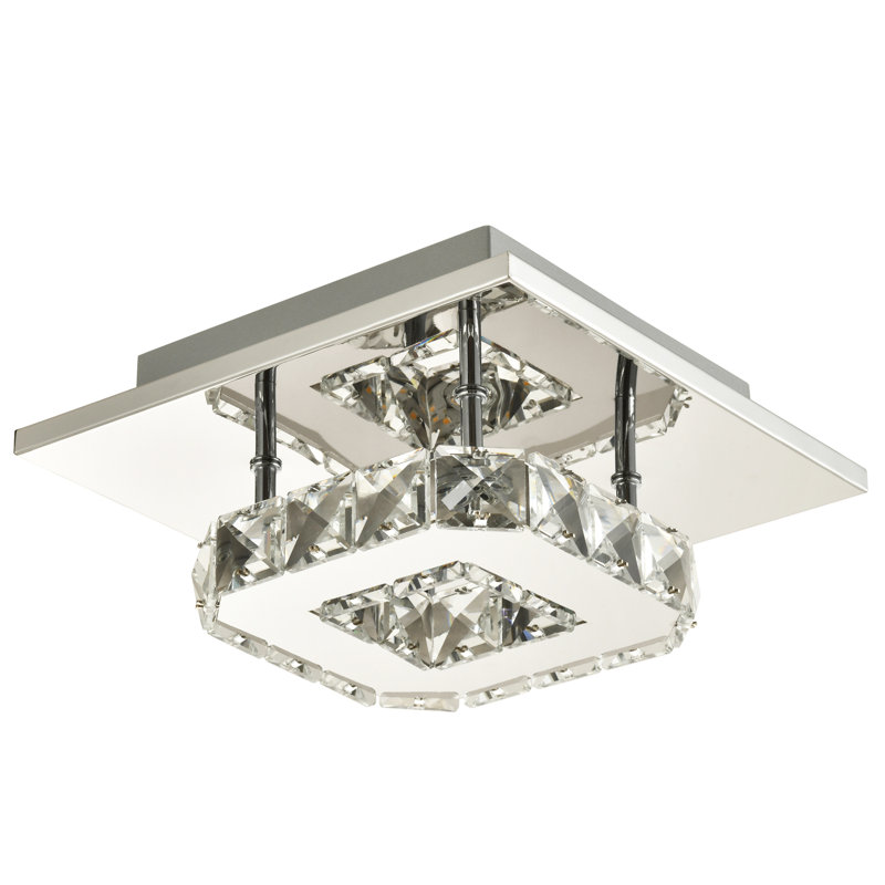 Aanaya LED Semi Flush Mount, Chrome