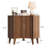 Sliding 2 - Door Corner Accent Cabinet-462668615