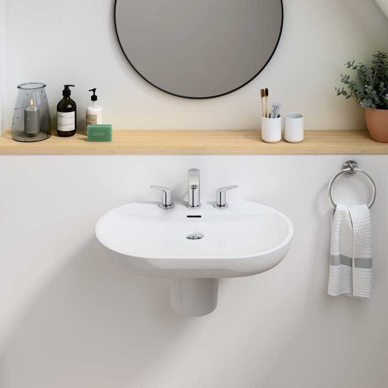Eurosmart® Widespread Bathroom Faucet, Brushed Nickel