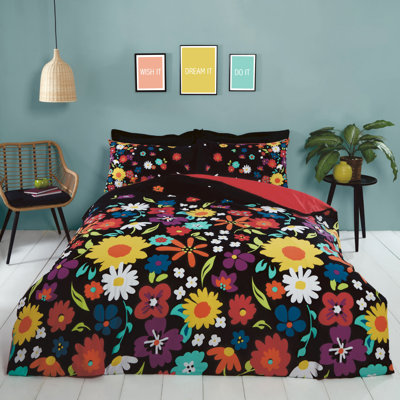 Rosalind Wheeler Brighton Floral Duvet Cover Set with Pillowcases