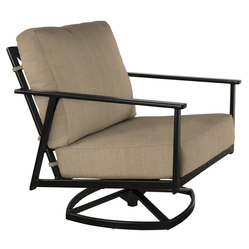 Marin Outdoor Rocker Chair, Carbon Black, Flagship Stone Sunbrella®