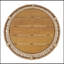 Table d'appoint ronde en bois d'acacia avec structure en corde tressée et plateau de finition en teck. Poids : 68 kg. Sans assemblage. Résistante aux intempéries.