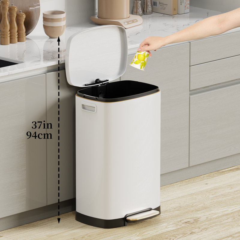 Poubelle de cuisine Ksskss, Blanc