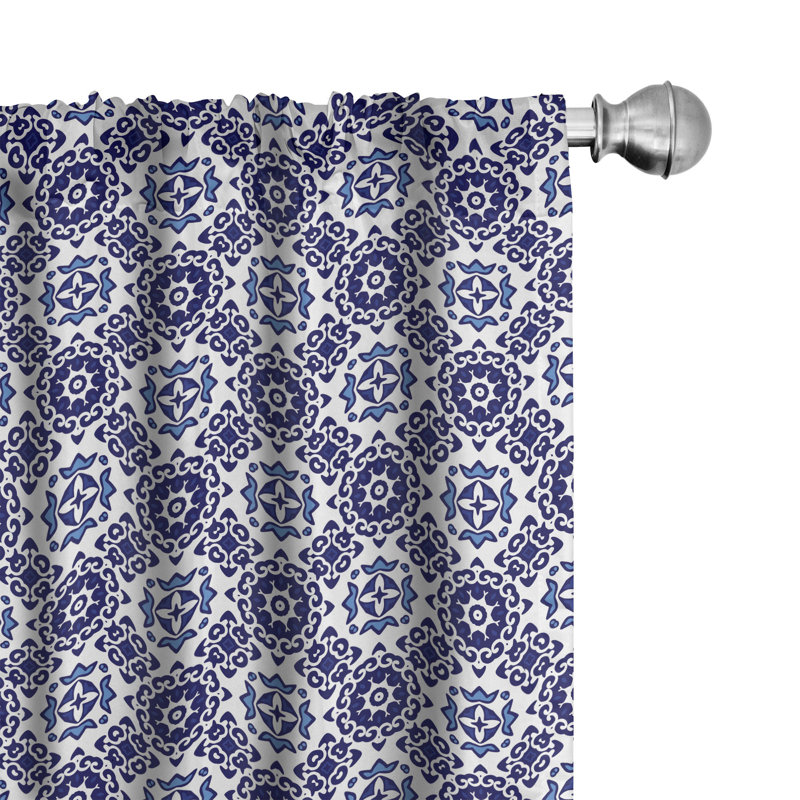 Rideaux 4 panneaux East Urban Home, L 56 po x L 63 po