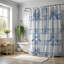 Rideau de douche Blue Bow - Premium-998958096