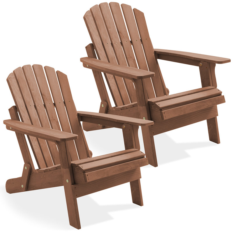 Outdoor Adirondack Chair, Brown