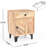 Kerry Handcrafted 1-Drawer Wood Nightstand
