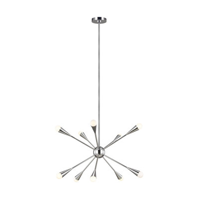 Addley 10 - Light Metal Dimmable Sputnik Chandelier
