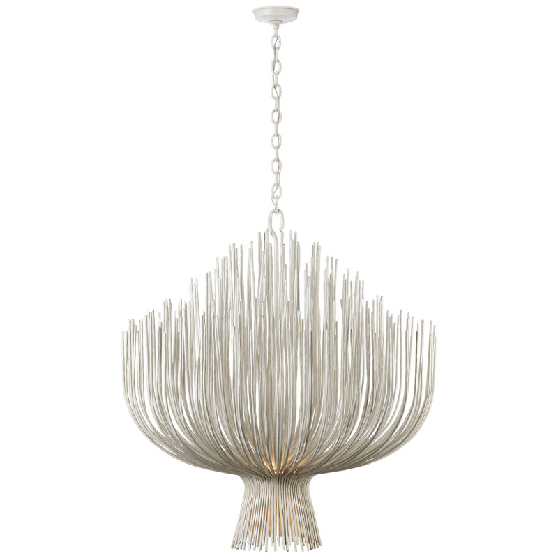 Chapman & Myers Astra 42" Sculpted Chandelier, Waxed Plaster