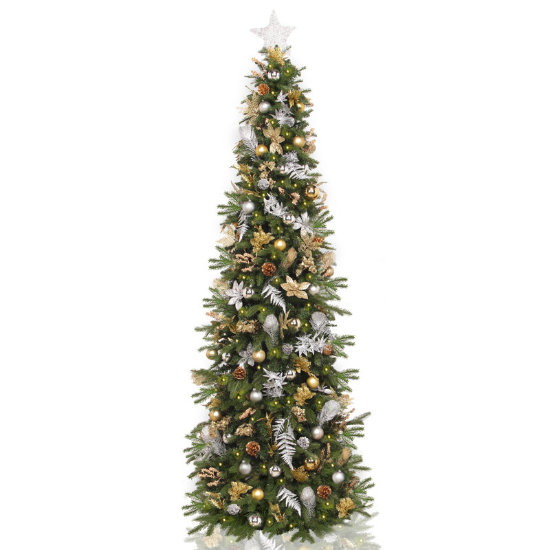 90' Lighted Spruce Christmas Tree with Realistic Needles