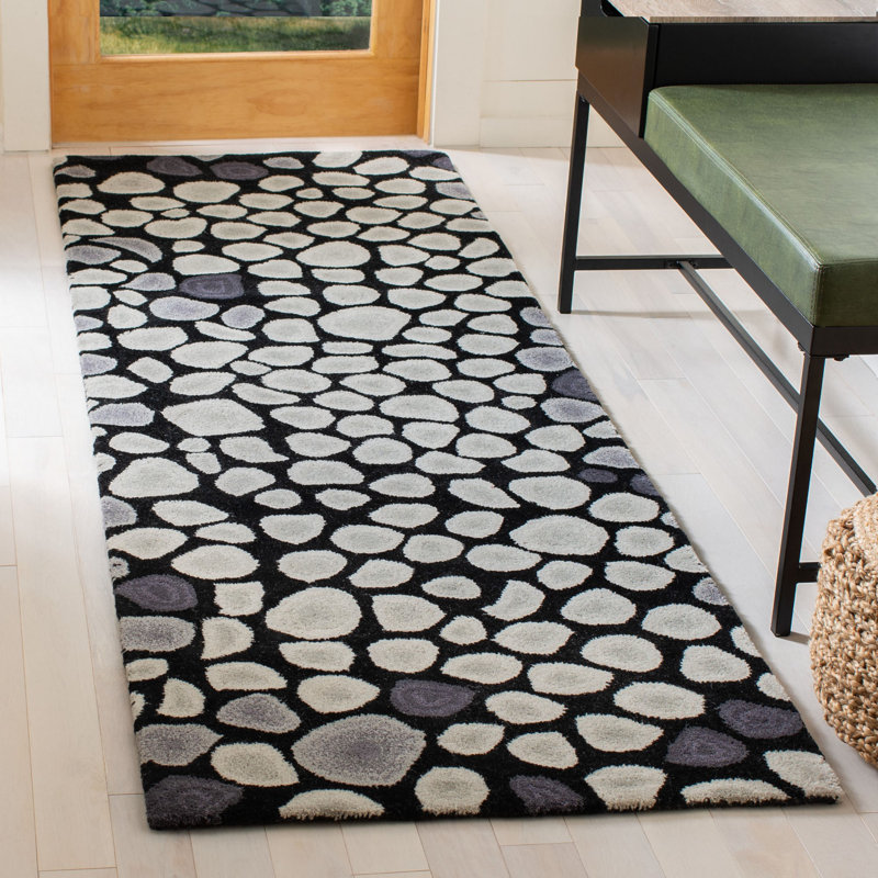Tapis en laine touffeté à la main Kurland Soho, Tapis de couloir 2 pi 6 po x 8 pi