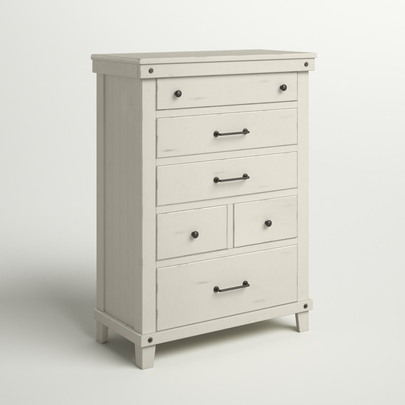 Baguenaudier 6 Drawer Chest, Antique White