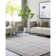 Tapis gris touffeté à la main Mallory