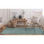 Tapis bleu en laine touffeté à la main Huberte-1869008589