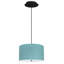 Abat-jour tambour en lin blanc avec diffuseur l 16 po avec cordon noir-140943305-155984679-156005483