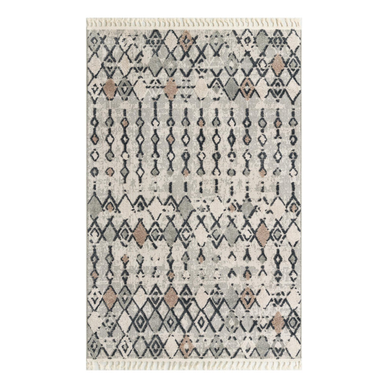 Gosnold Geometric Indoor Rug, Rectangle 6' x 9'