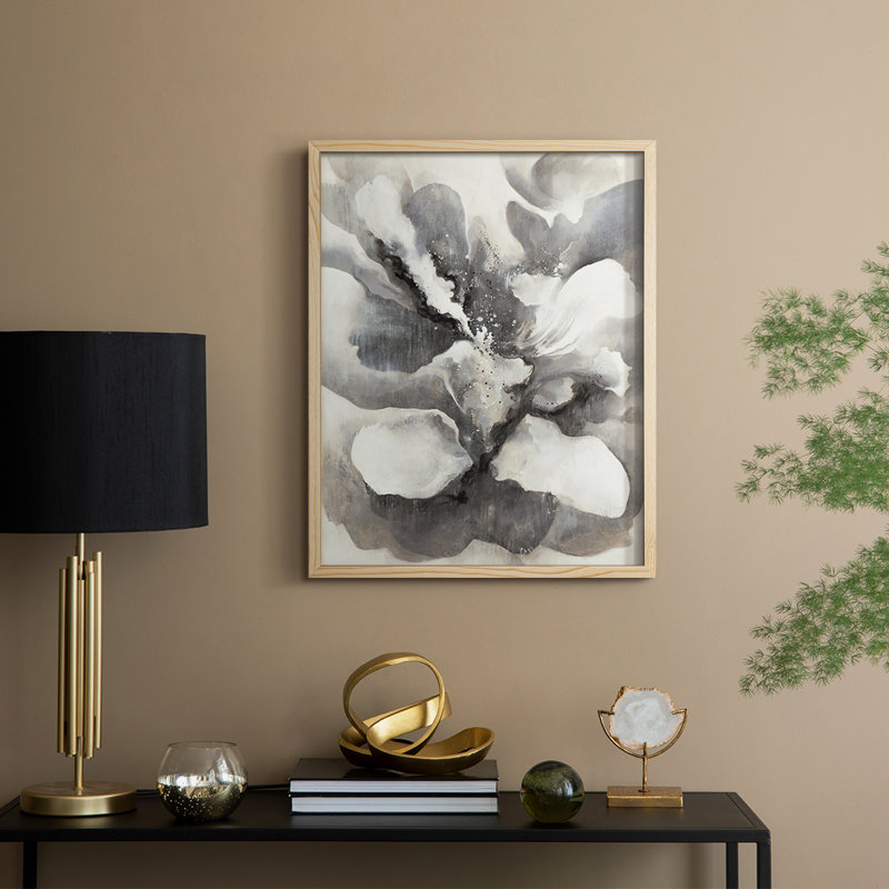 Reproduction encadrée subtile glamour - bois massif, H 11 po x l 9 po, Naturel
