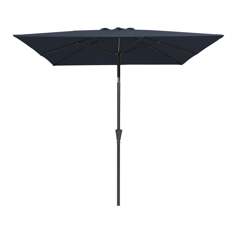Parasol carré 7,5 x 7,5 pi, Bleu marine
