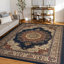 Tapis oriental bleu marine / beige Clarence