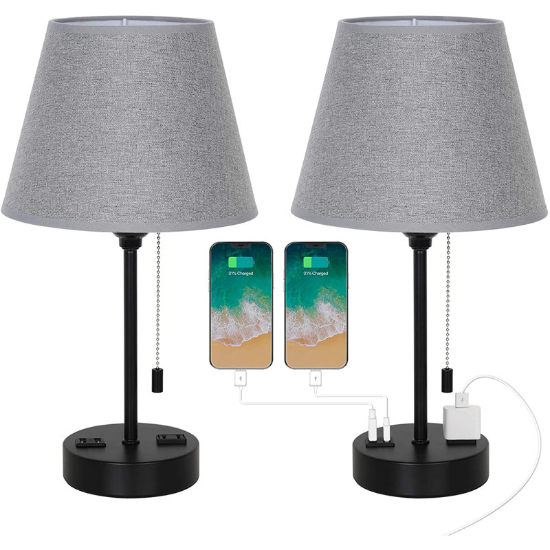 Metal USB Table Lamp
