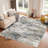 Sarah Machine Washable  Abstract  Area Rug With Non-Slip Backing-1013473453