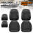 Sport Series Front Seat Covers With Airbag Compatible, Reserved Opening Holes For Headrest, Universal For Cars-120729636