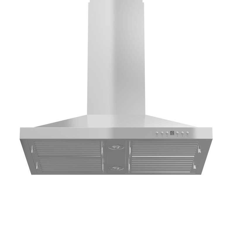 42" GL2I 700 CFM Ducted Island Range Hood in Brushed 430 Stainless Steel