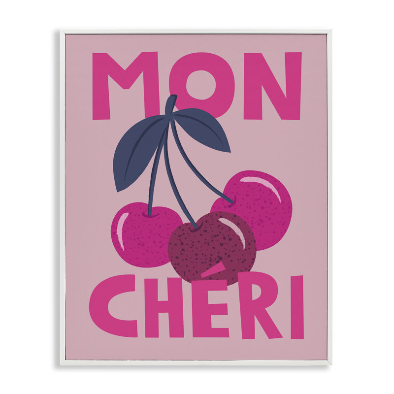 «Mon Cheri Fruits», art numérique par Lisa Perry White, Estampe numérique encadrée blanc bord de mer, H 20 po x l 16 po