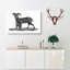 Goat Illustration - Wrapped Canvas Print-55366084