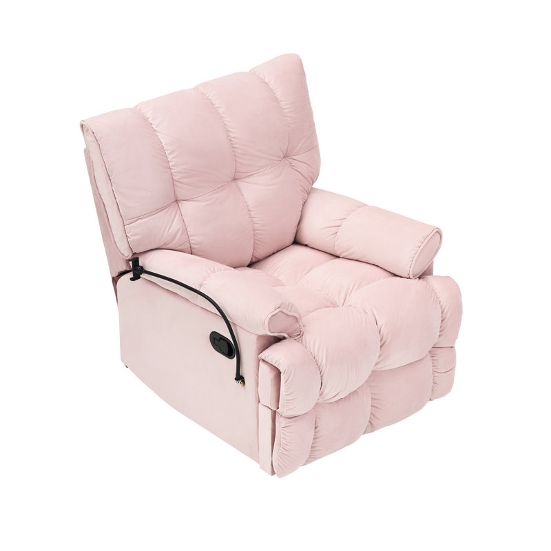 Chaise simple rose confortable avec plateau amovible, réglable à 150 degrés, rembourrée en éponge, plateau en bois massif et à base de bois confortable et amovible sur le côté, dos à degrés, panneau pour petite pièce