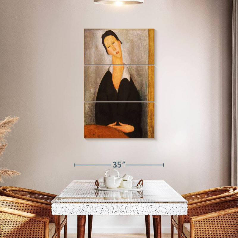 Portrait de Leisha d'une femme polande, H 38 po x l 24 po