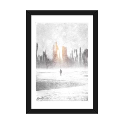 'Grey Hope' Painting Print on Canvas