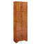 Armoire haute en chêne 72,4 po avec 8 portes et 4 tablettes. Pour différents endroits. Extérieur lisse, rangement, salon, cuisine, salle à manger, bureau. Surface, fondation