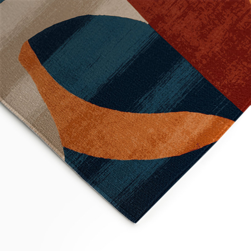 Watercolor Gray Indoor and Outdoor Area Rug, Rectangle 3' x 5'